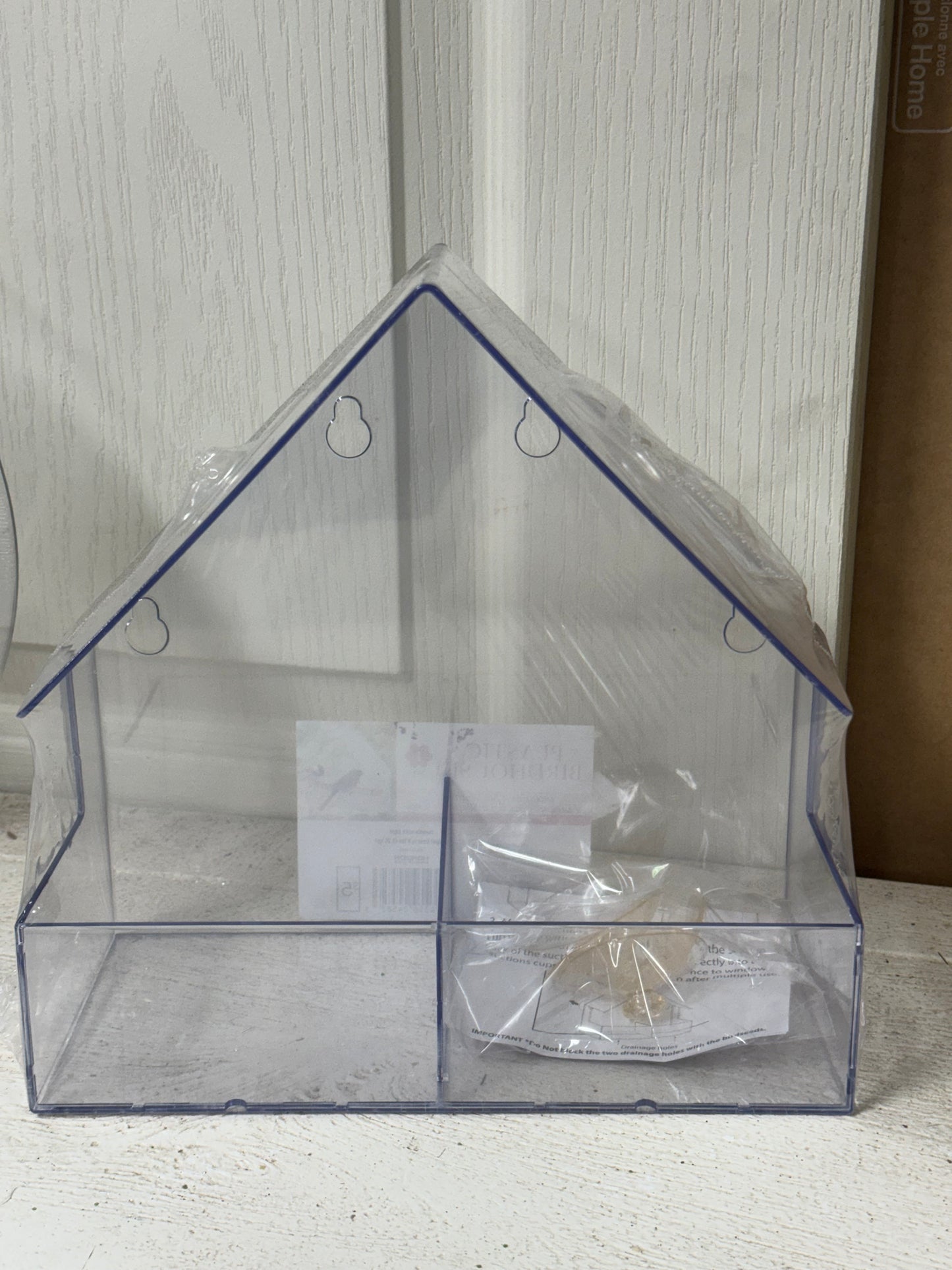 Plastic Clear Birdhouses Two Styles