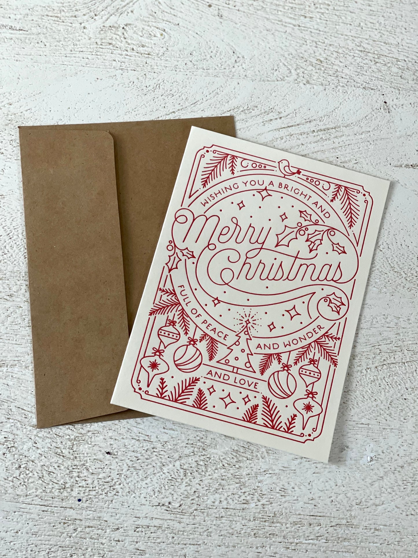 Minted Merry Little Lines Christmas Card