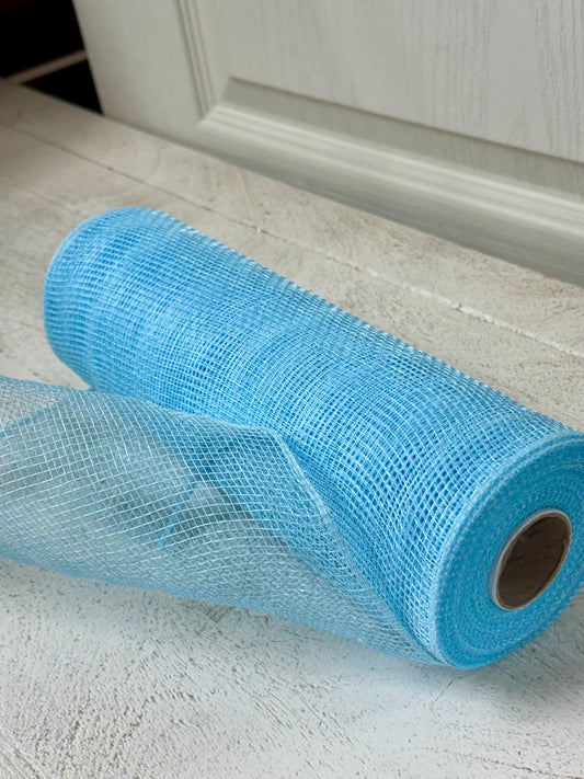 10 Inch By 10 Yard Light Blue Mesh