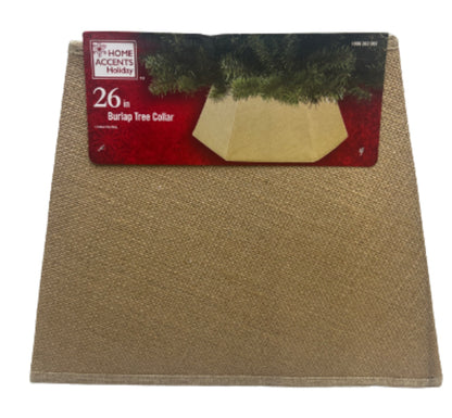 Home Accents Holiday 26in Burlap Tree Collar