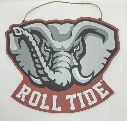 Alabama Mascot Wood Door Hanger
