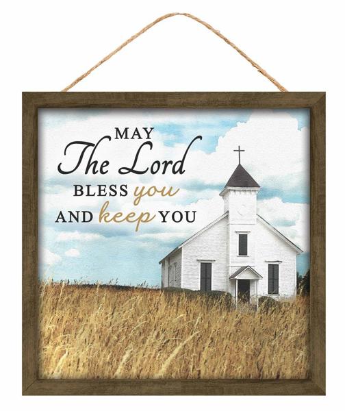 10 Inch May The Lord Bless You Wooden Sign