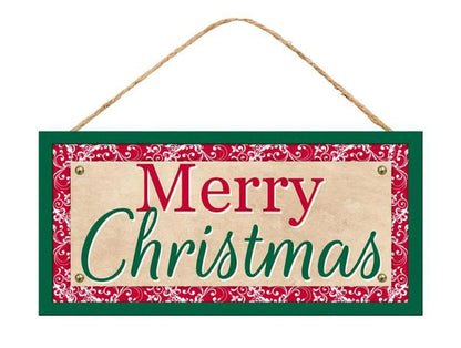 12.5 Inch Merry Christmas Wooden Sign