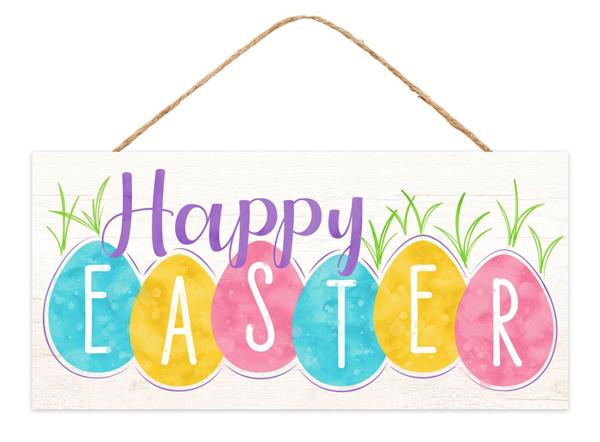 12.5 Inch Happy Easter Wooden Sign