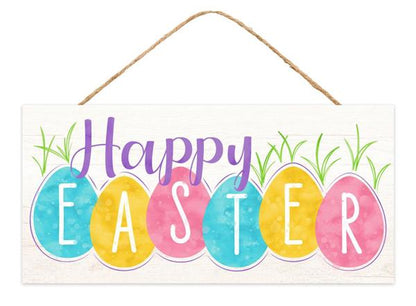 12.5 Inch Happy Easter Wooden Sign