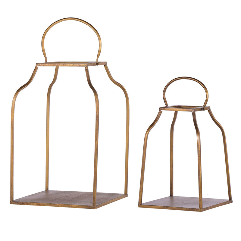 Gold King Cottage Lanterns Two Sizes