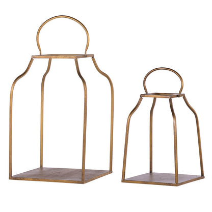 Gold King Cottage Lanterns Two Sizes