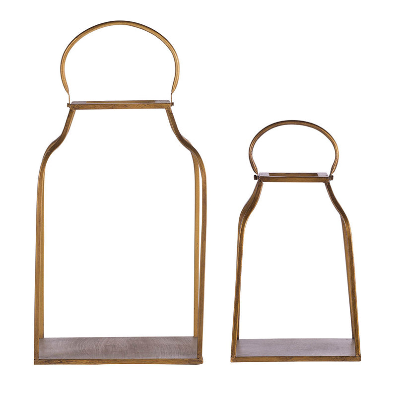 Gold King Cottage Lanterns Two Sizes
