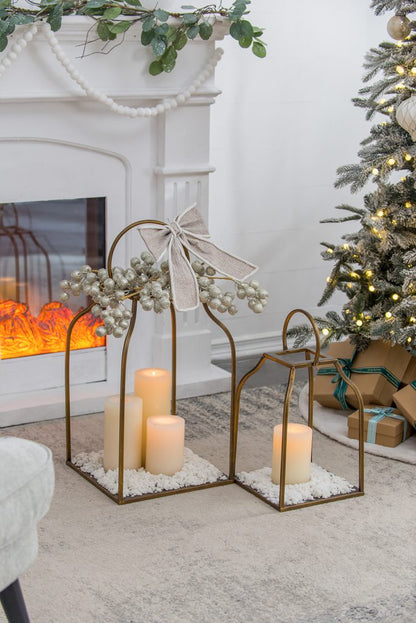 Gold King Cottage Lanterns Two Sizes