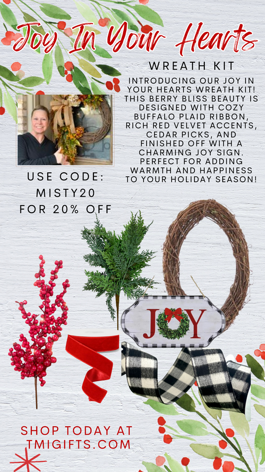 Joy In Your Hearts Wreath Kit