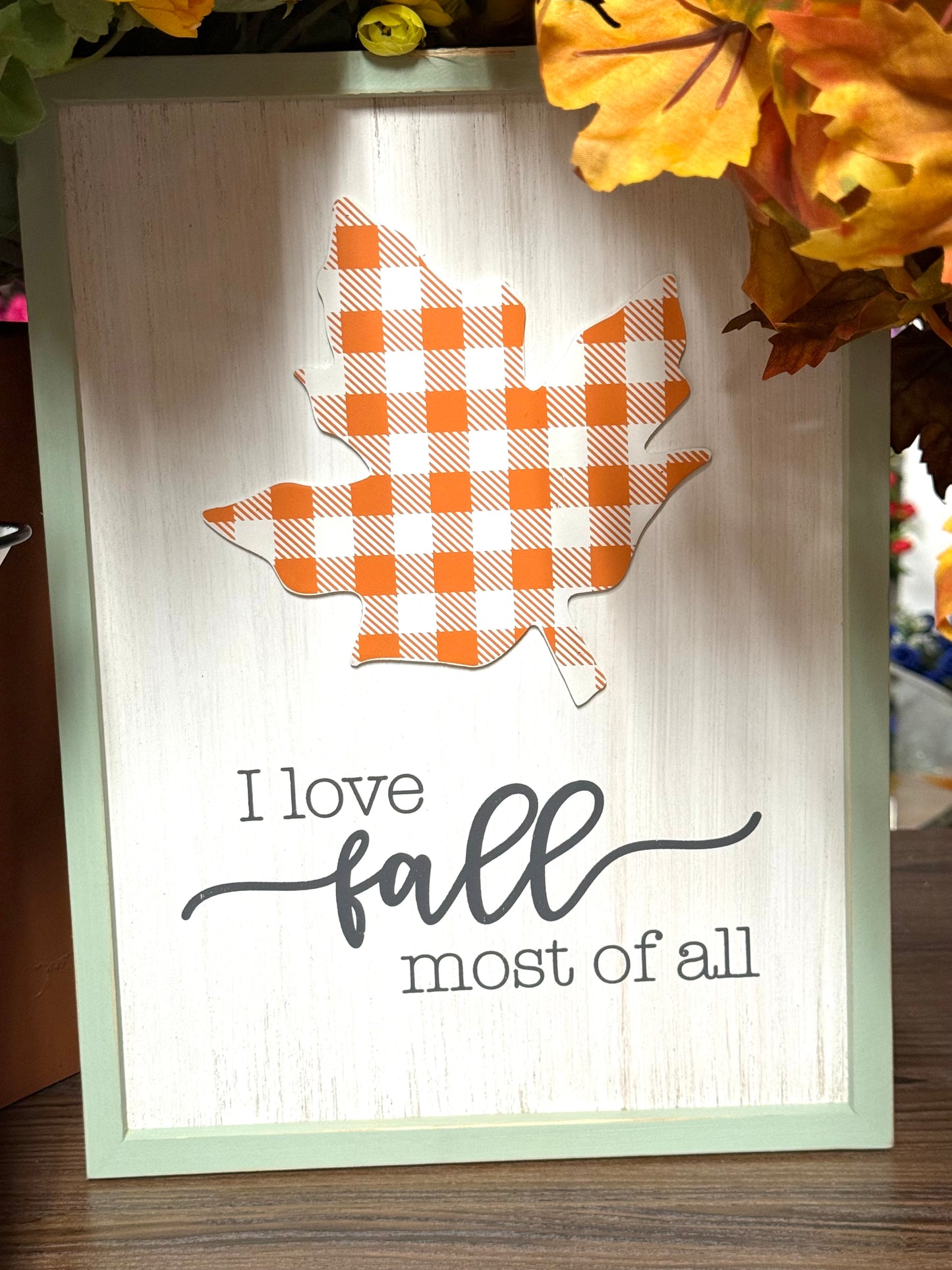 Wooden Fall Accent Sign 2 Styles