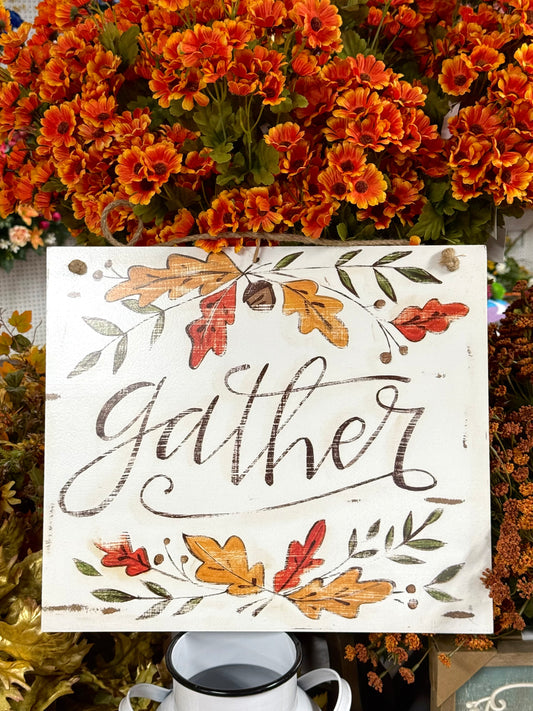15 Inch X 1 Inch Gather Door And Wall Sign