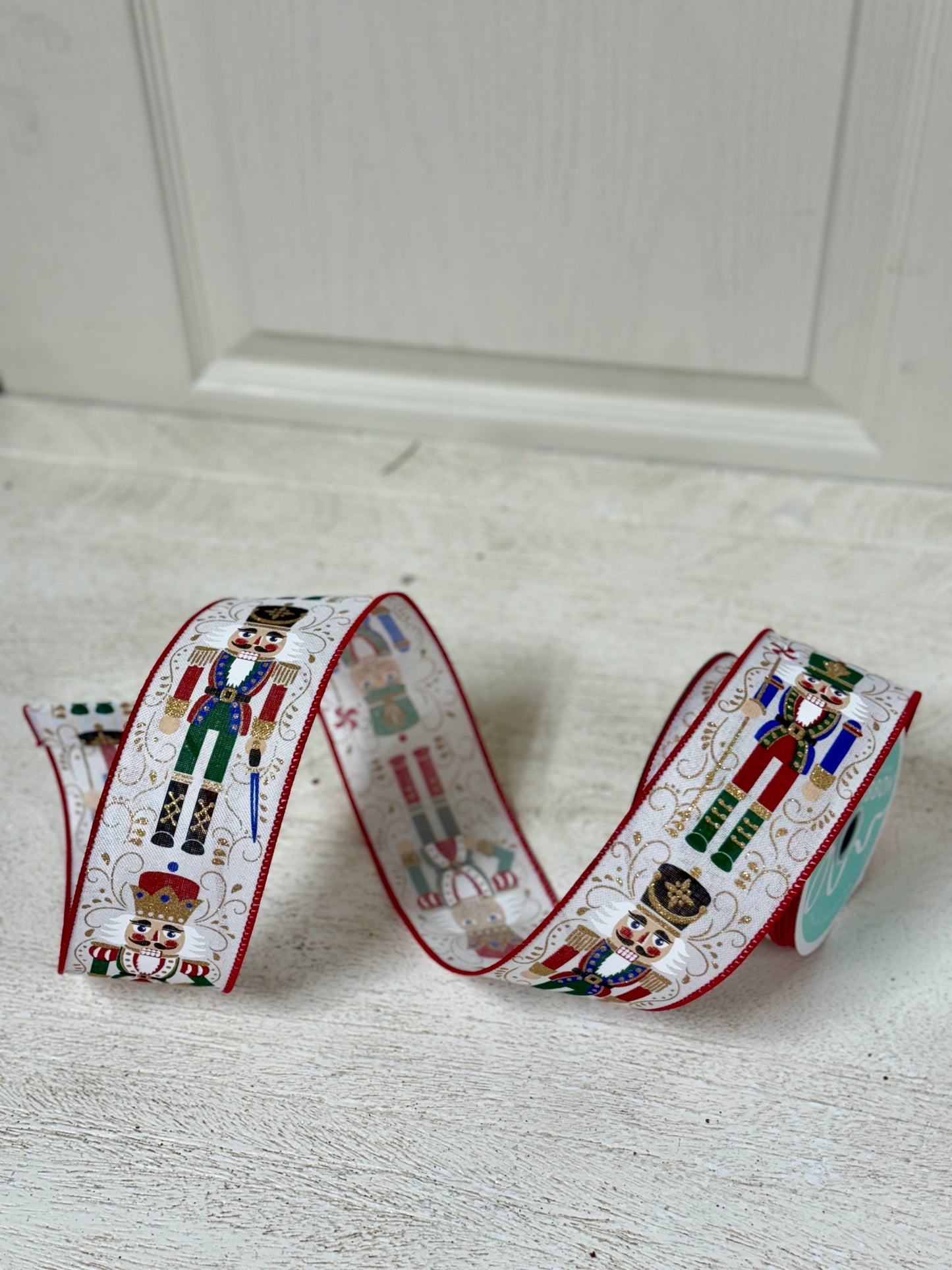 2.5 Inch By 10 Yard Classic Nutcracker Print Ribbon