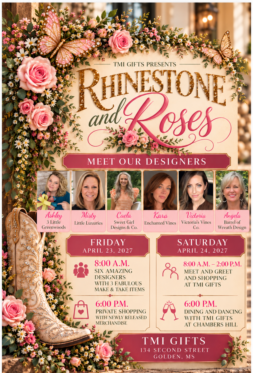 Rhinestone and Roses Spring Event Ticket