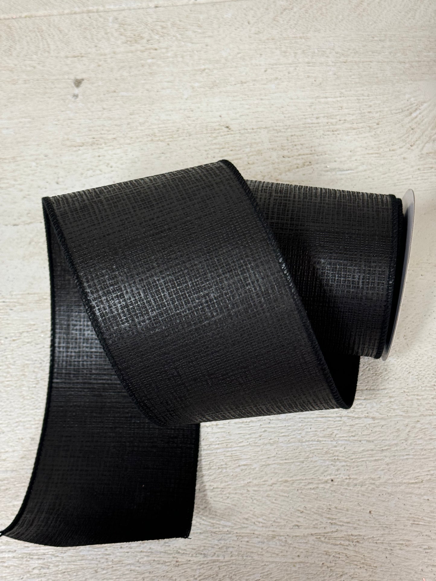 4 Inch By 10 Yard Black Cross Hatch Ribbon