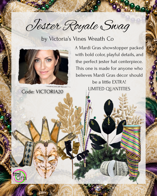 Jester Royale Swag By Victoria's Vines Wreath Co