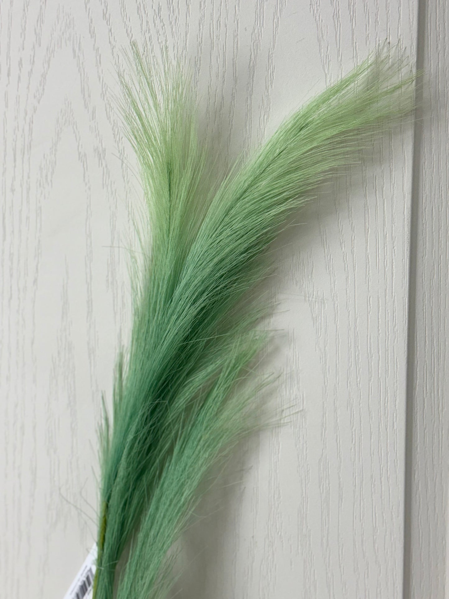 32.75 Inch Mint Green Fabric Grass Plume Spray