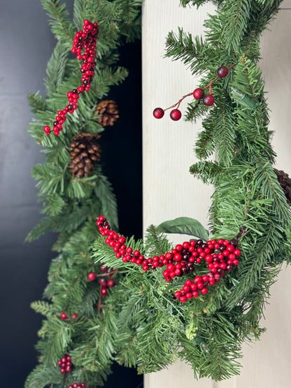 9 Foot Windslow Fir Battery Operated Garland