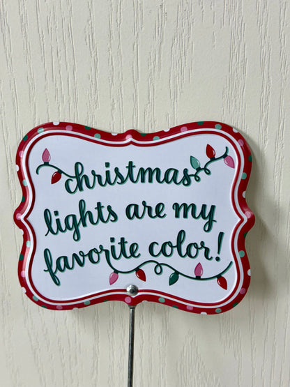 16 Inch Retro Merry Christmas Sign Pick