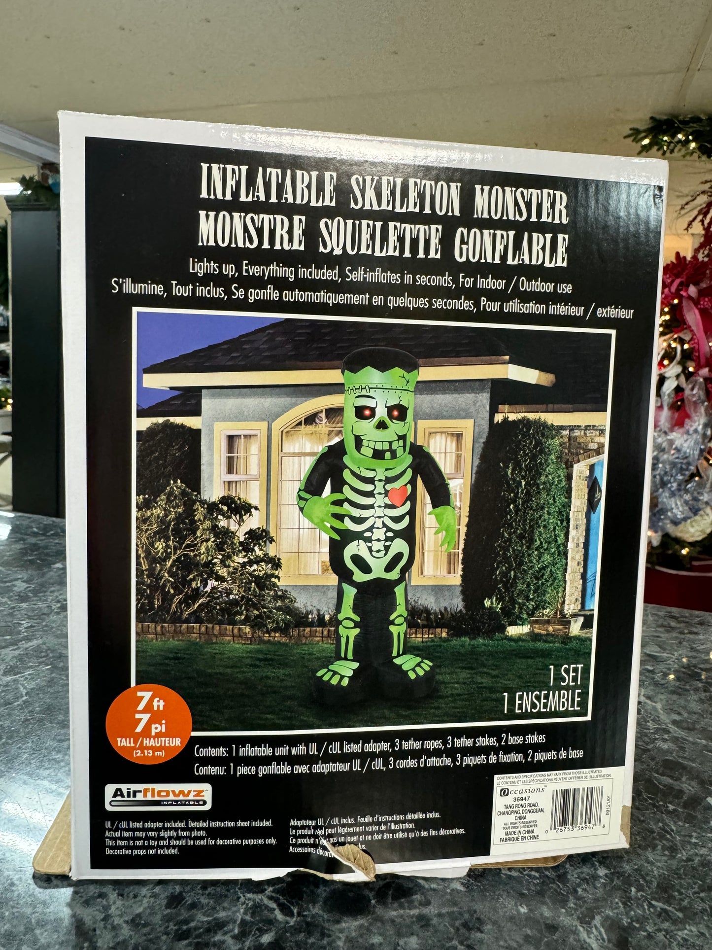 Halloween Inflatable Skeleton Monster