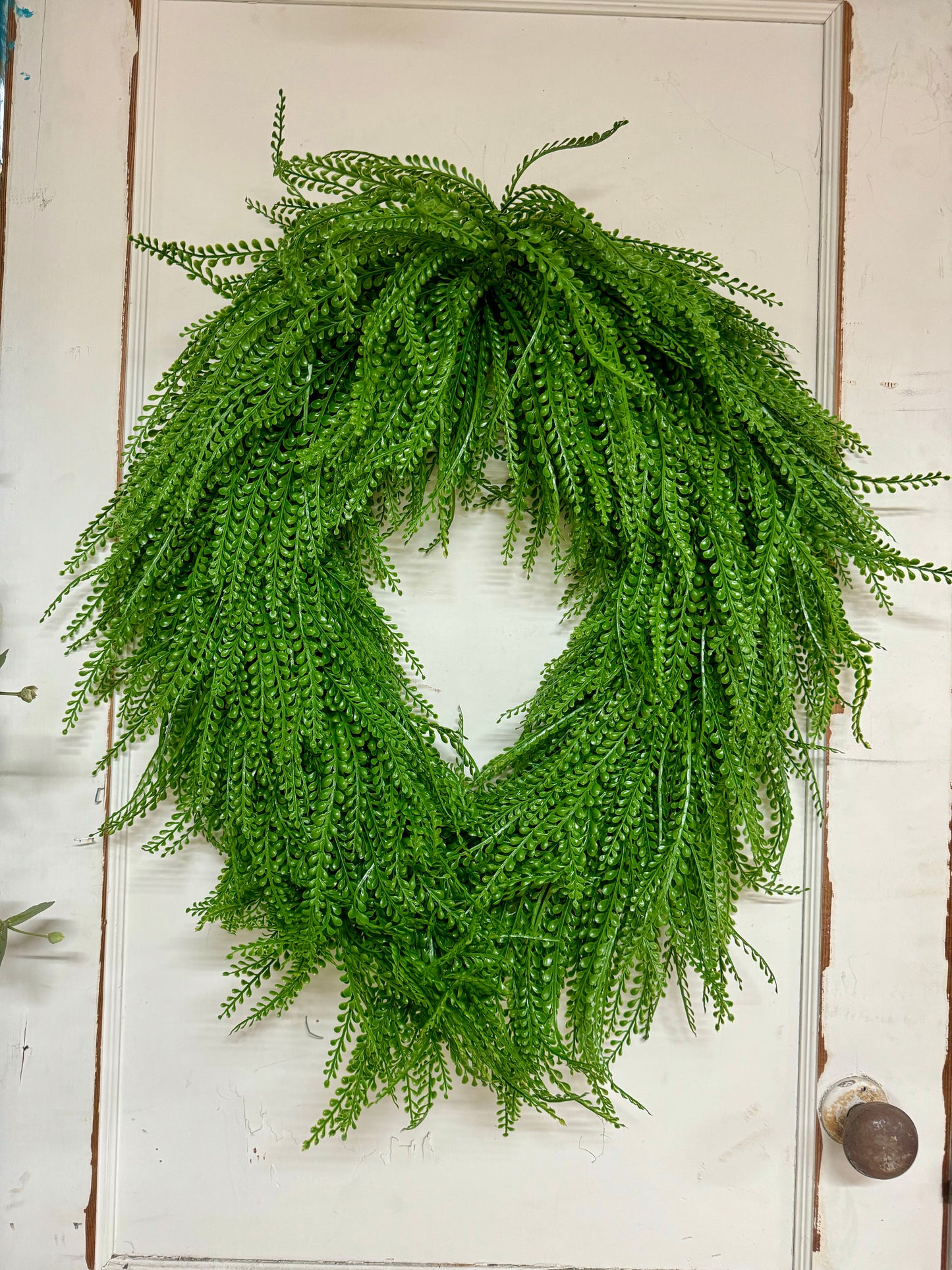 26 Inch Oval Bead Grass Wreath