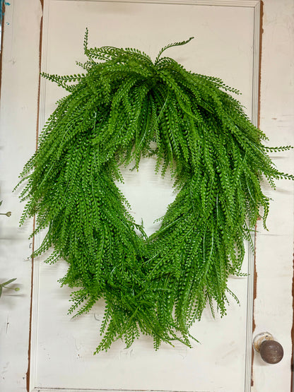 26 Inch Oval Bead Grass Wreath