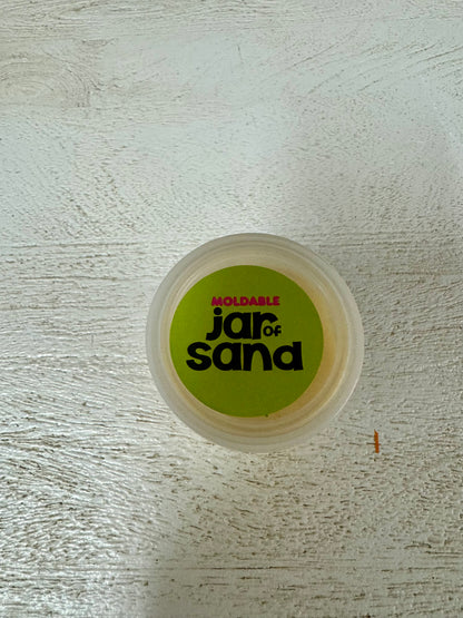 Yellow Moldable Jar Of Sand