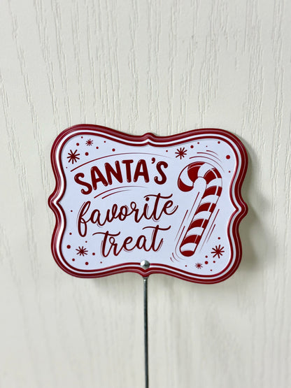 16 Inch Christmas Candy Sign Pick Three Styles