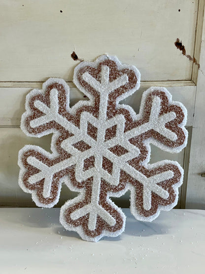 16.5 Inch Giant Gingerbread Snowflake Cooking Hanging Ornament