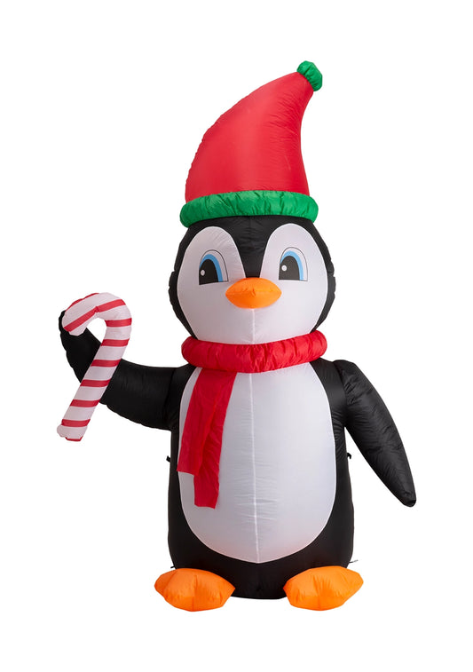 Glitzhome Lighted Inflatable Penguin Décor Open Box