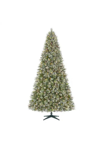Home Accents Holiday 9  Foot Sparkling Amelia Pine LED Pre-Lit Tree Open Box