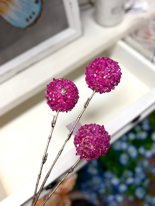 26 Inch Hot Pink Ice Ball Spray