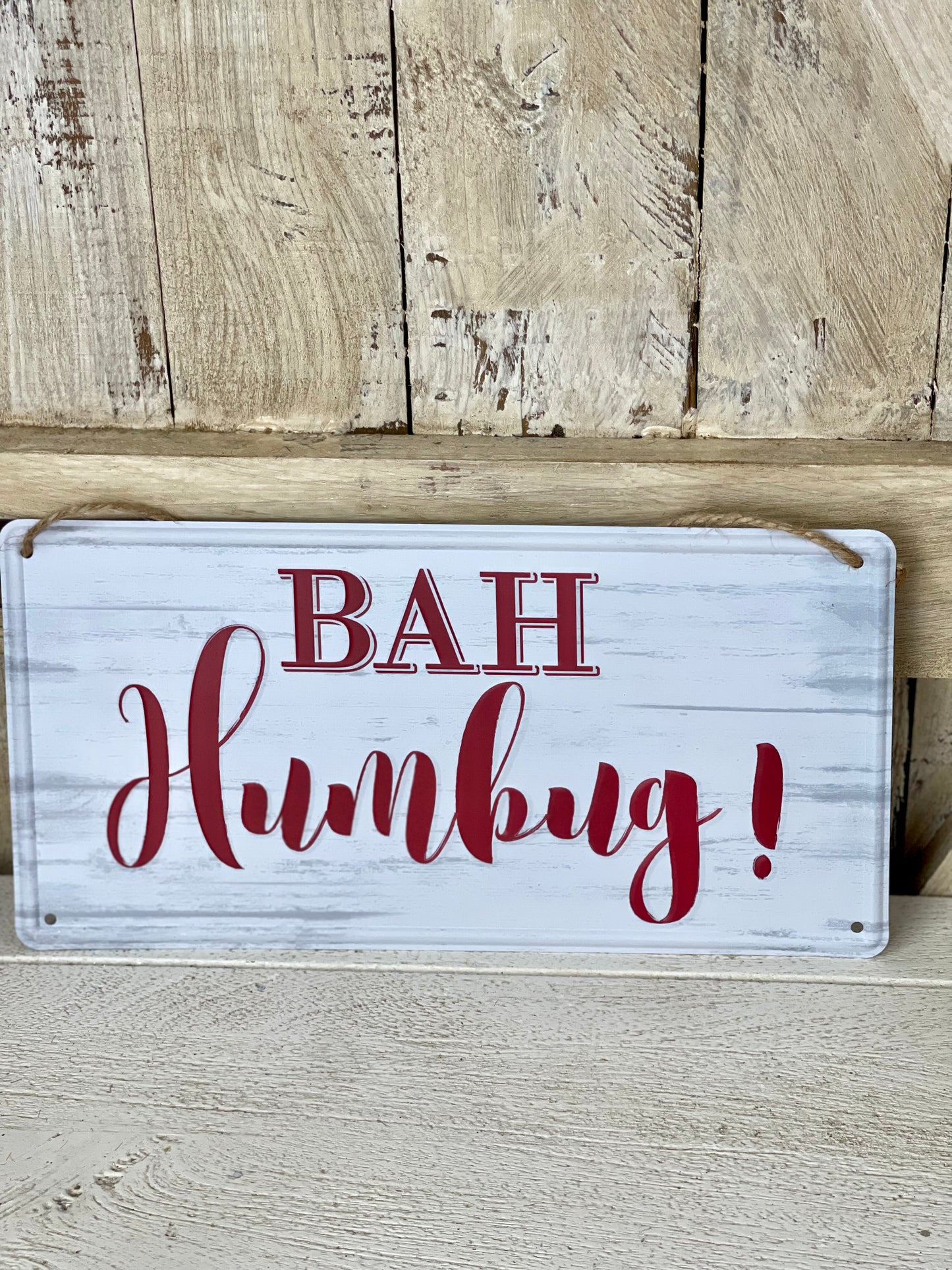 Tin Bah Humbug! Sign