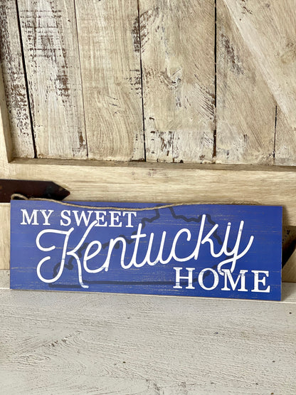 Kentucky Home Wooden Sign