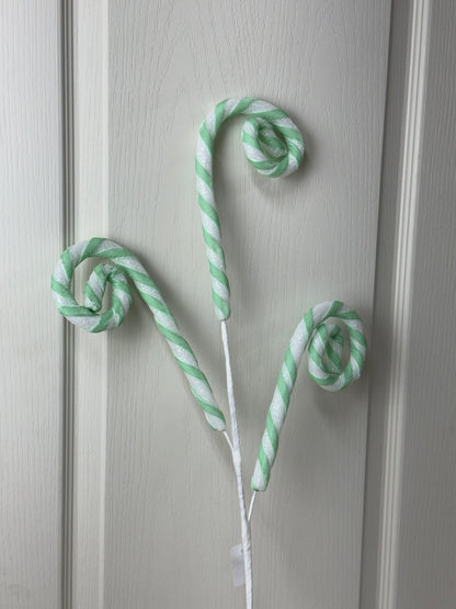 29 Inch Mint Candy Cane Spray