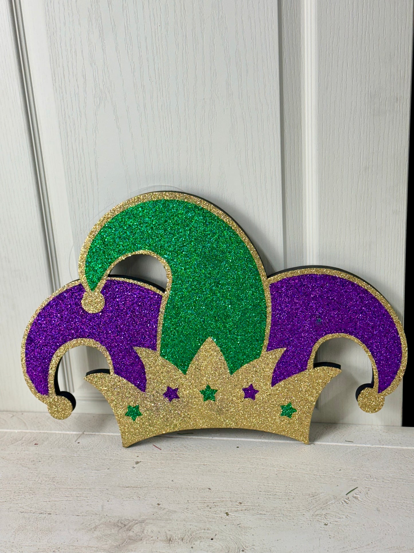 20 Inch Mardi Gras Glitter Eva Jester Hat