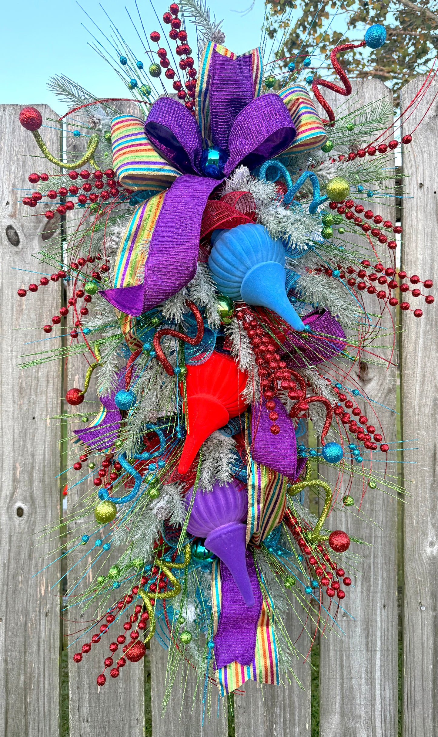 Colorful Christmas Swag By Crafty Pants