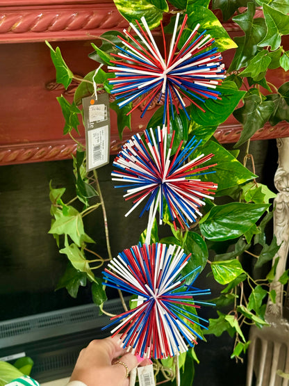 30 Inch Red White And Blue Starburst Spray