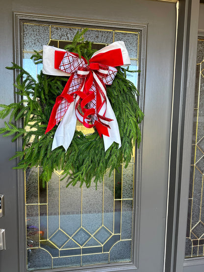 24 Inch Natural Touch Branch Norfolk Pine Wreath