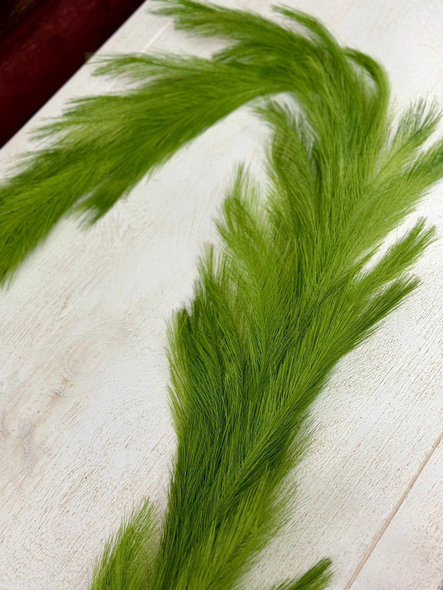 6 Foot Lime Green Plume Grass Garland