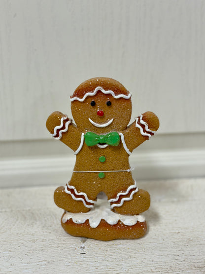 5.9 Inch Resin Gingerbread Figurine Two Styles