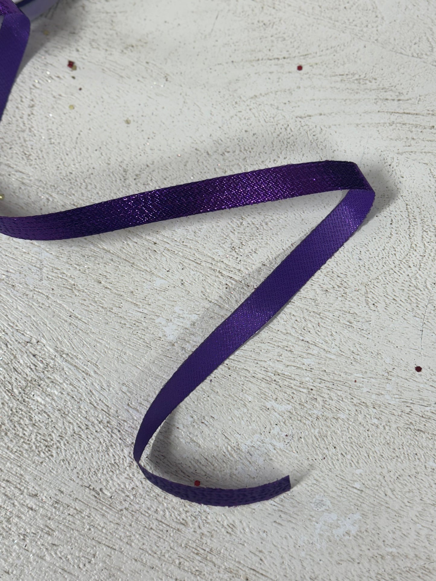 5/8 Inch By 10 Yard Purple Metallic Ribbon