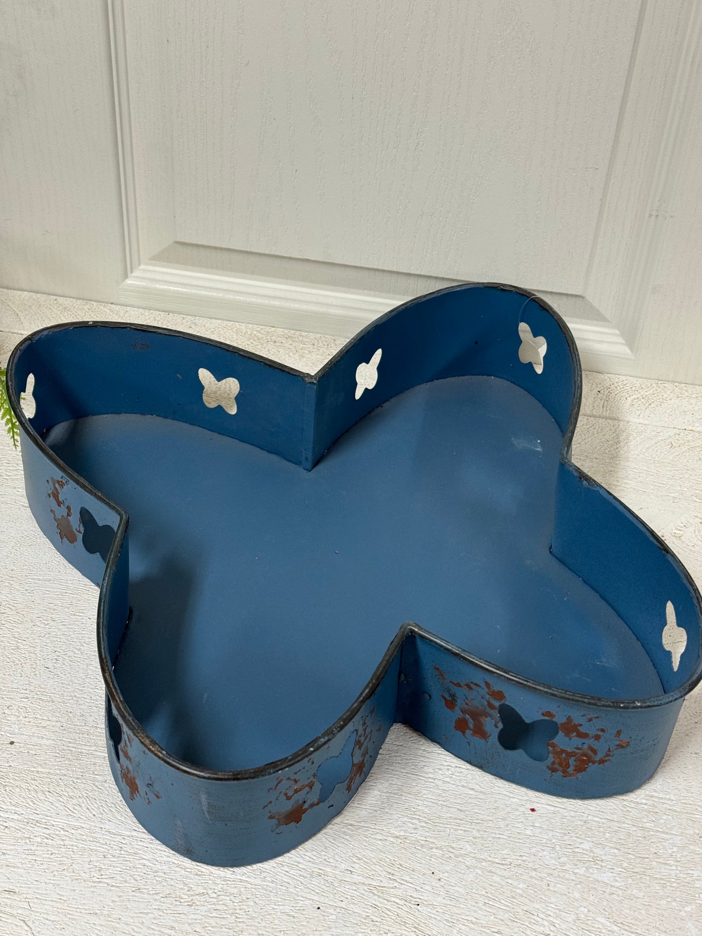Large Blue Butterfly Tray