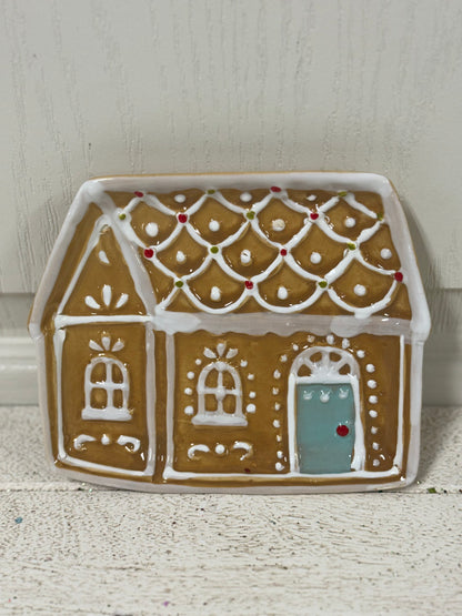 6 Inch Gingerbread House Plate Two Styles