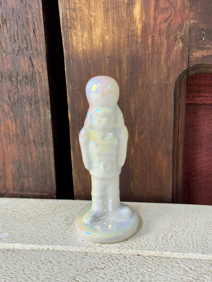 Iridescent Ceramic Standing Nutcracker