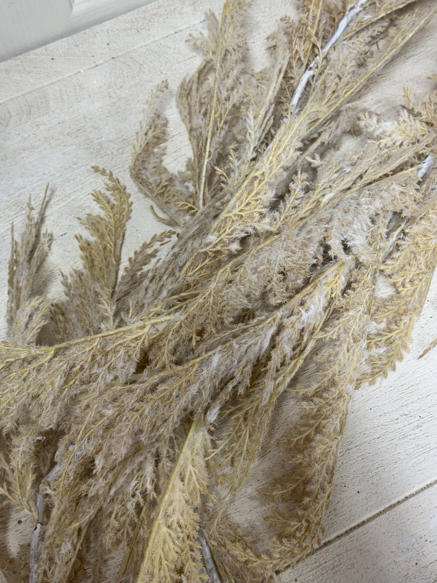 72 Inch Beige Pampas Grass Plume Garland