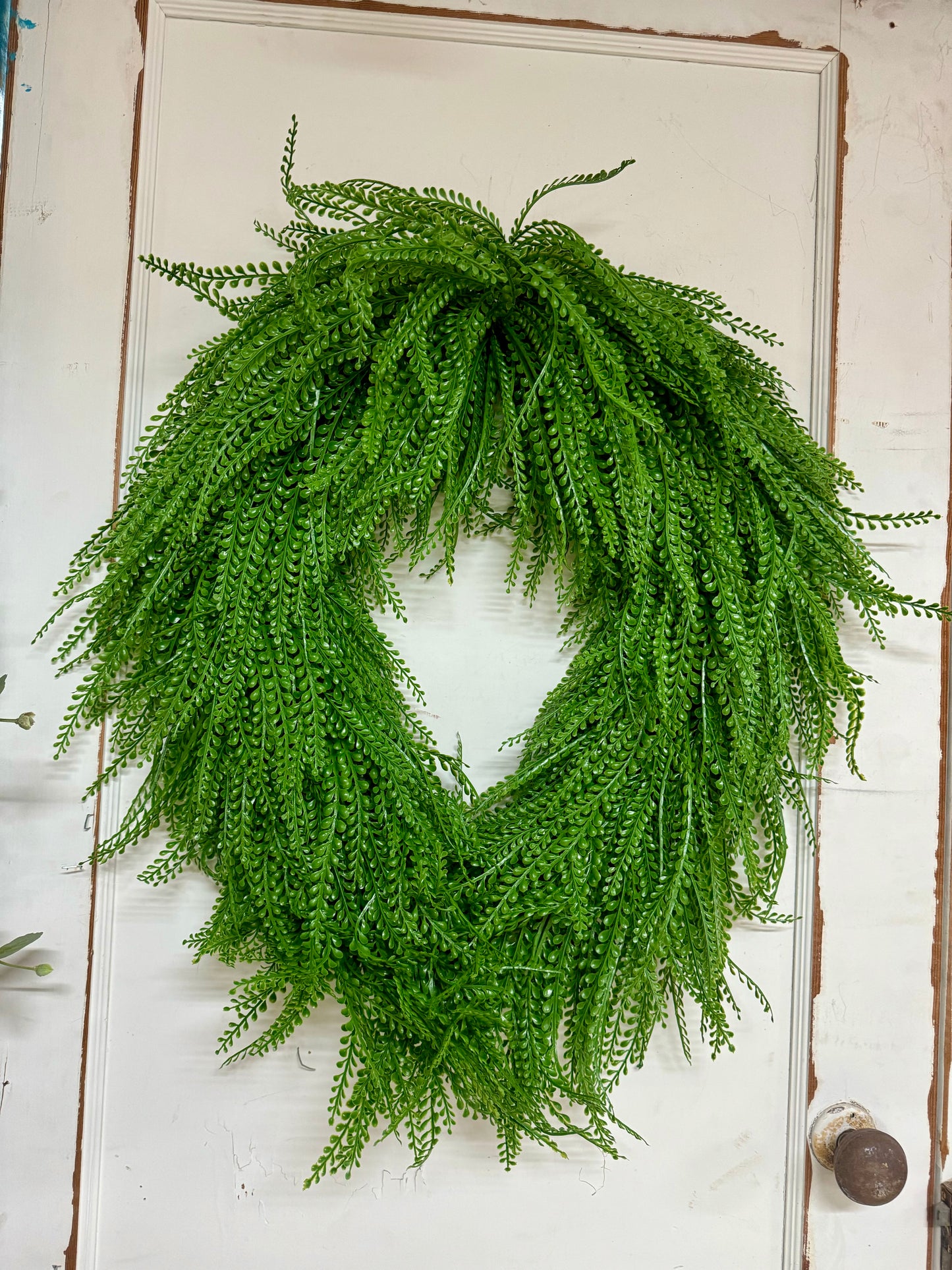 26 Inch Oval Bead Grass Wreath
