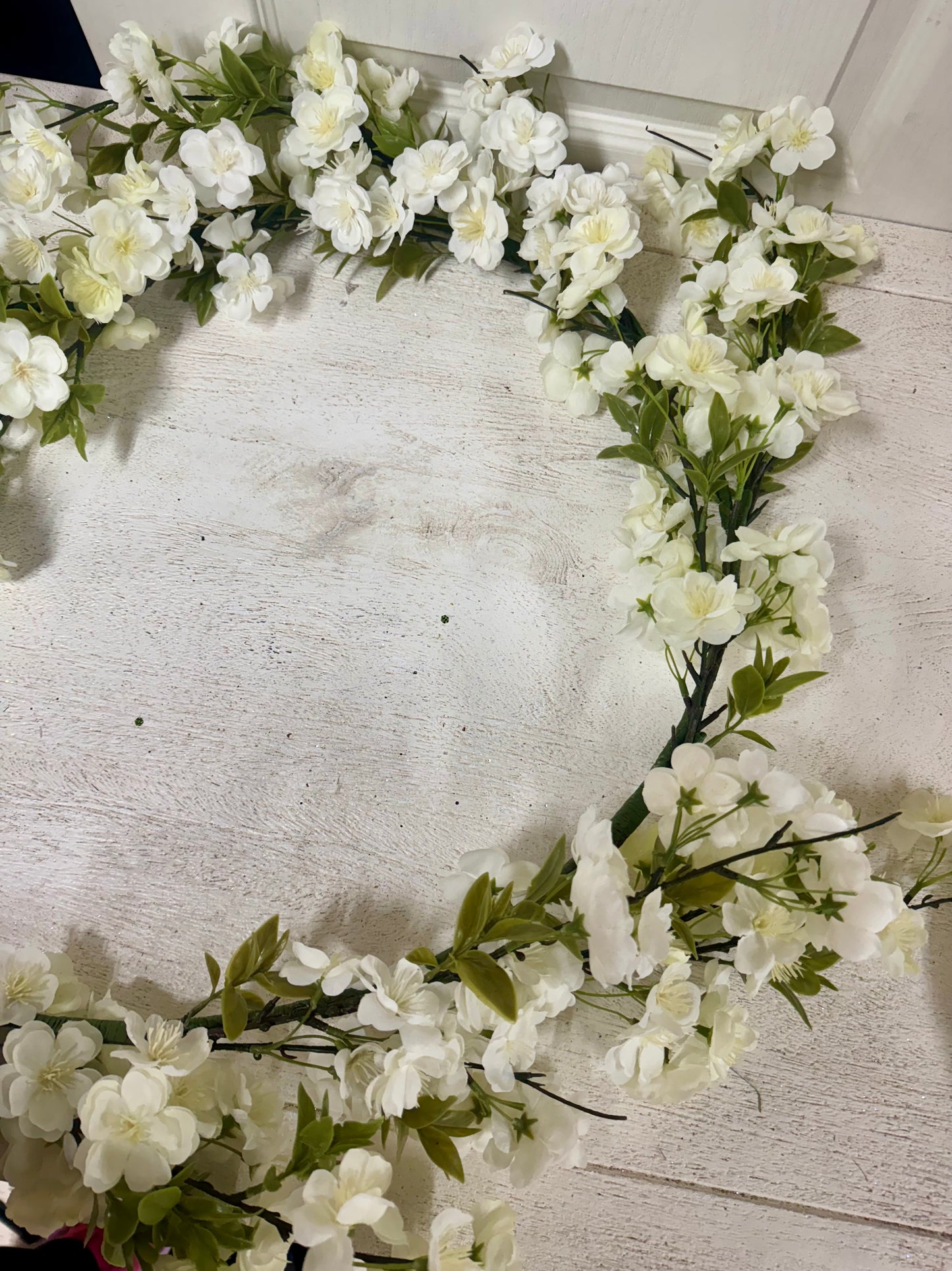 5 Foot White Cherry Blossom Garland