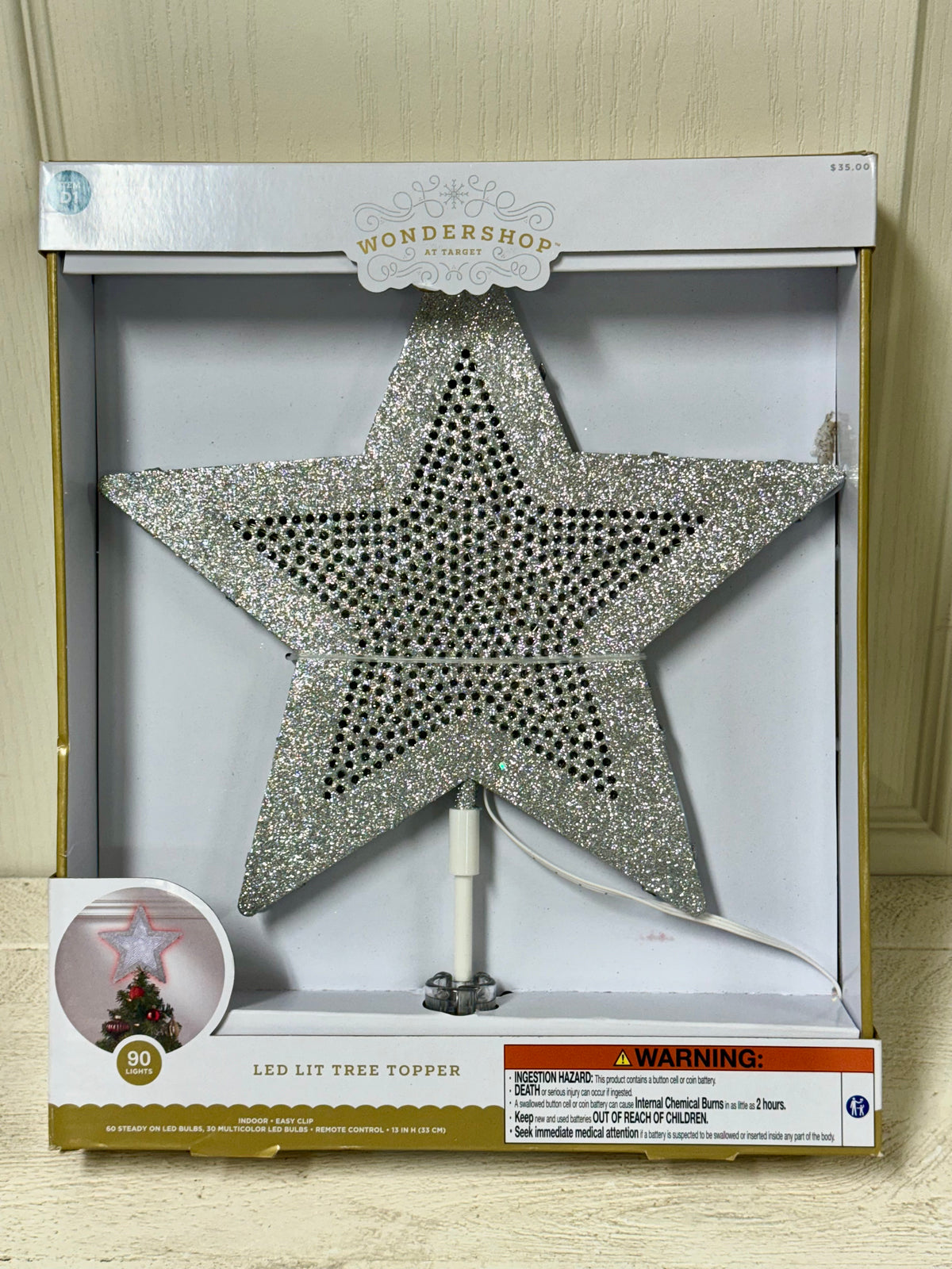 Target Tree Toppers Wondershop At Target Silver LED Lit Tree Topper – TMIGifts