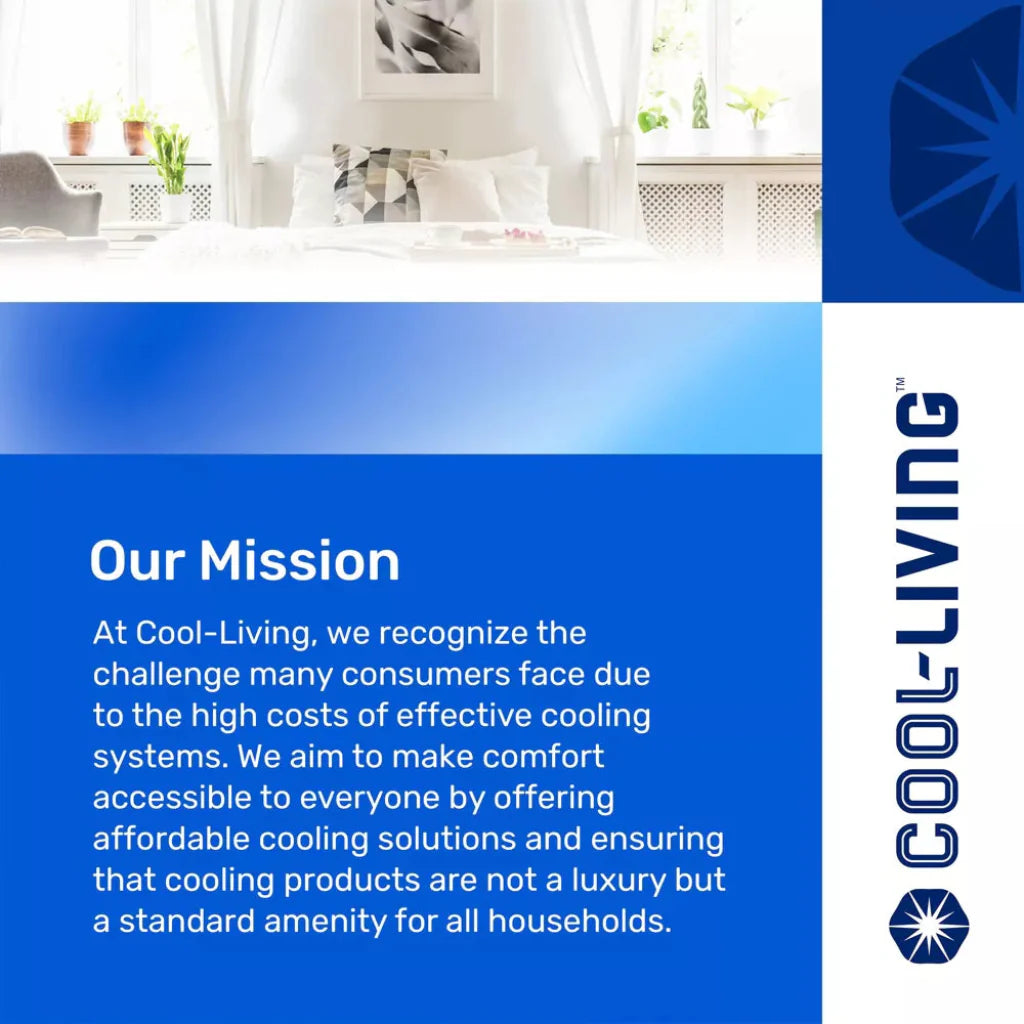 Cool Living 3 Speed Oscillating 12 Inch White Table Fan